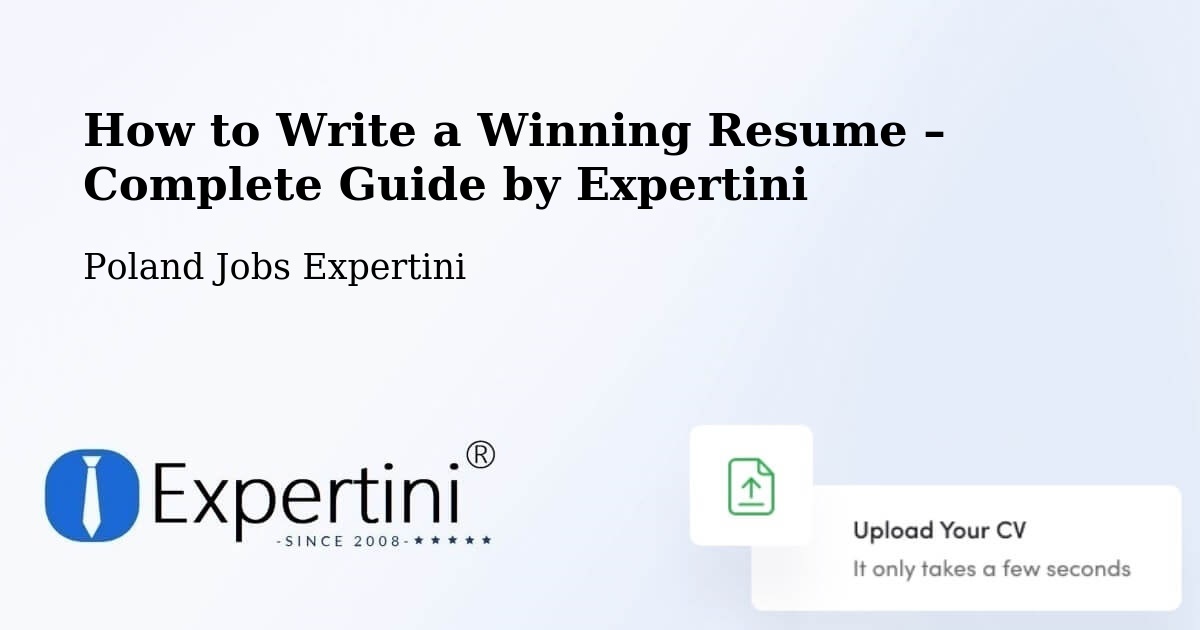 Resume Writing Guide for Job Seekers – Żary - Żary, Poland Jobs Expertini